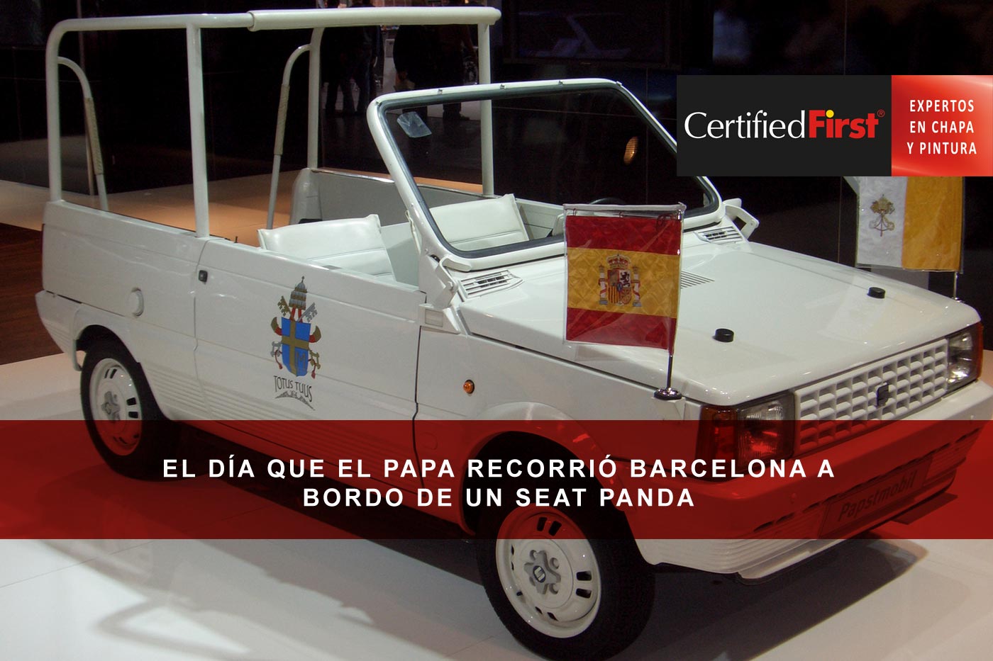 El día que el Papa recorrió Barcelona a bordo de un SEAT Panda