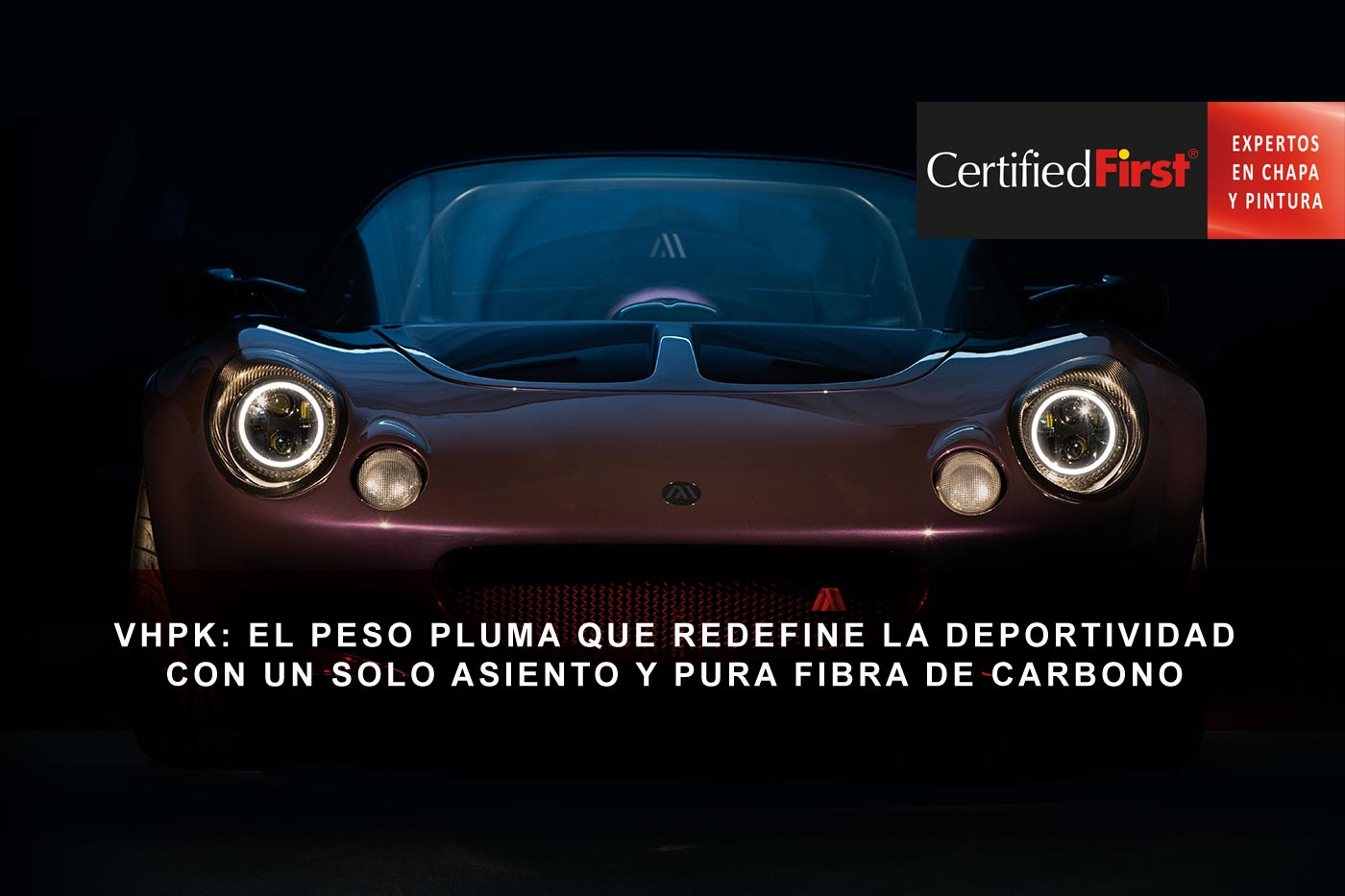 VHPK: el peso pluma que redefine la deportividad con un solo asiento y pura fibra de carbono