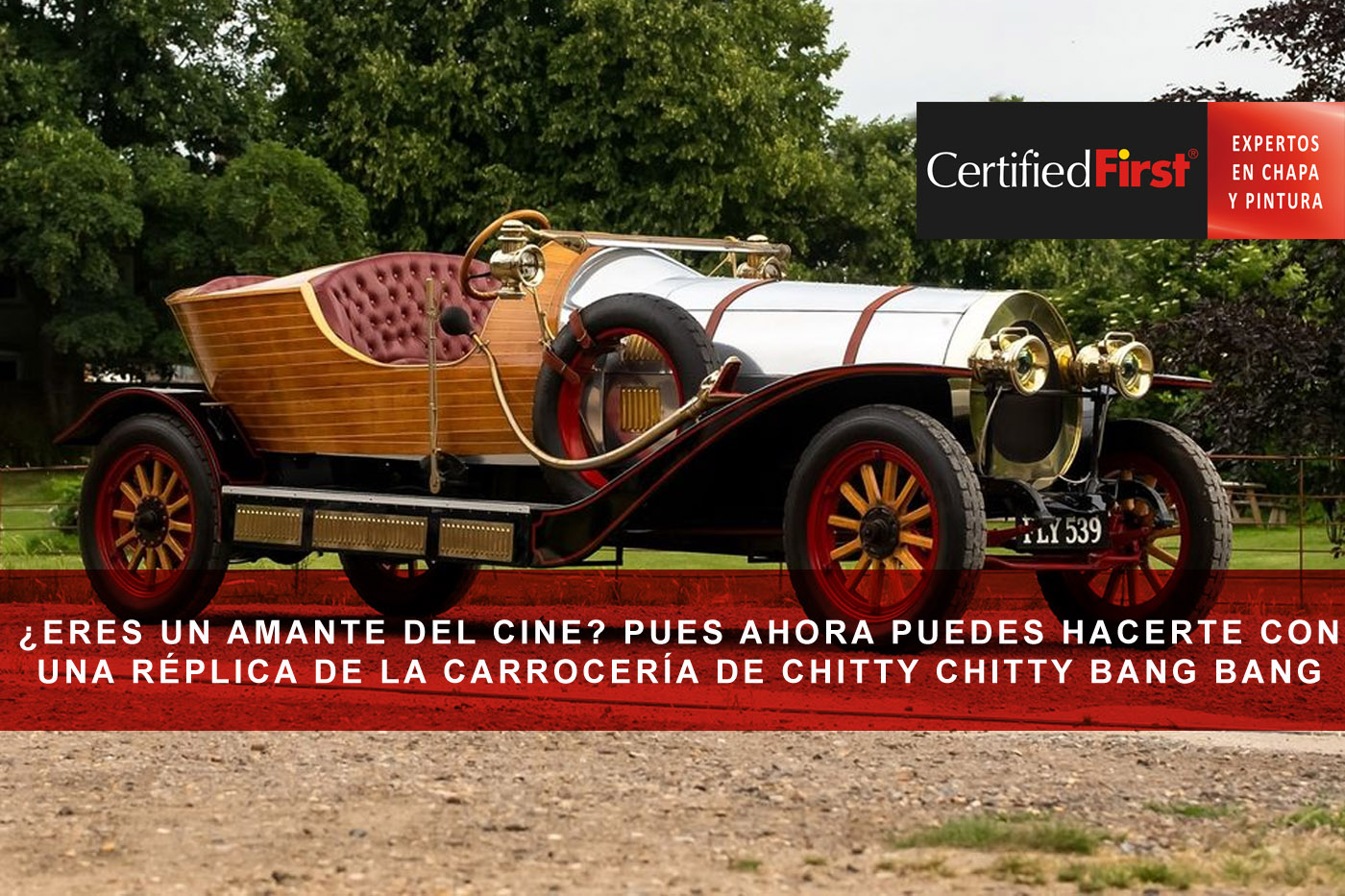 ¿Eres un amante del cine? Pues ahora puedes hacerte con una réplica de la carrocería de Chitty Chitty Bang Bang