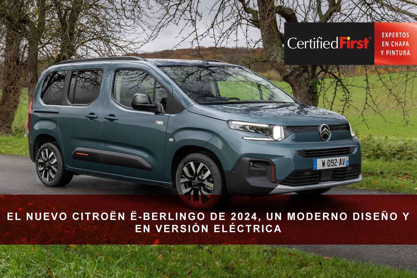 El nuevo Citroën ë-Berlingo de 2024, un moderno diseño y en versión eléctrica