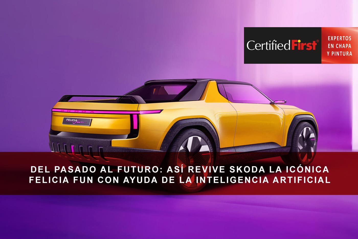 Del pasado al futuro: así revive Skoda la icónica Felicia Fun con ayuda de la inteligencia artificial