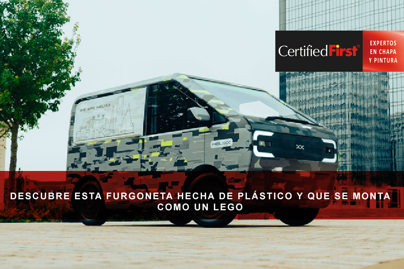 Descubre esta furgoneta hecha de plástico y que se monta como un Lego