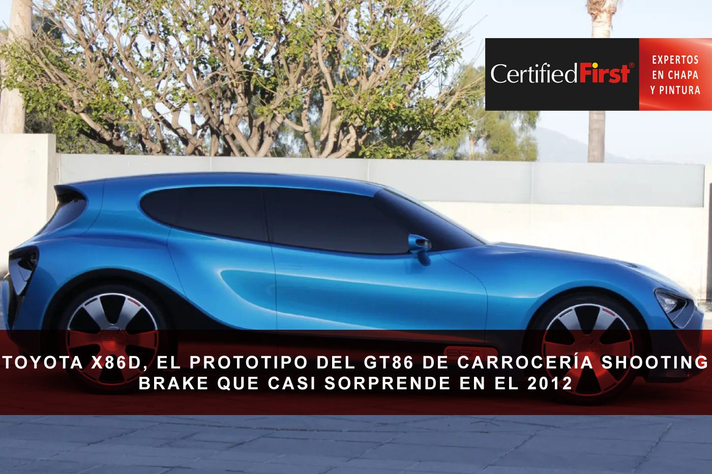 Toyota X86D, el prototipo del GT86 de carrocería shooting brake que casi sorprende en el 2012