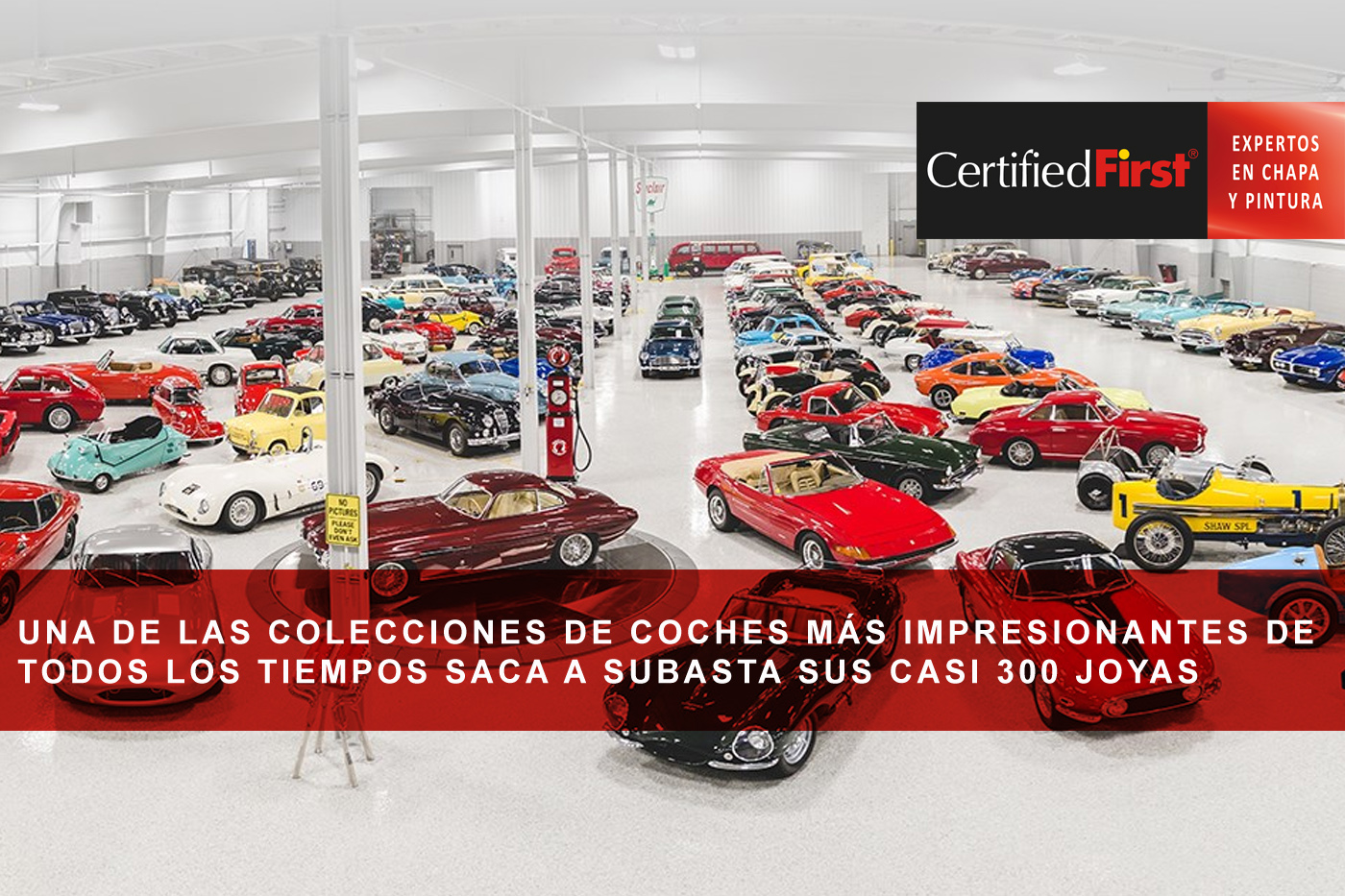 Una de las colecciones de coches más impresionantes de todos los tiempos saca a subasta sus casi 300 joyas